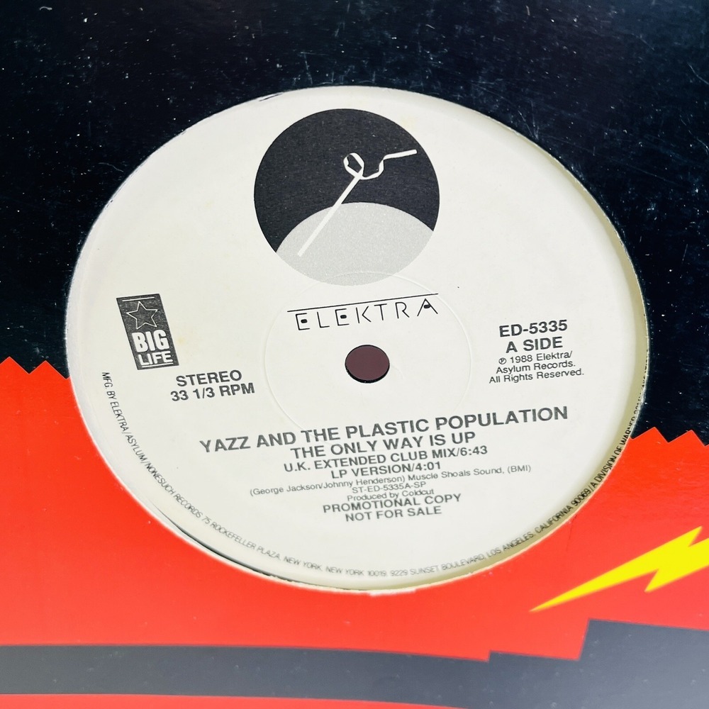 Yazz‎ and The Plastic Population The Only Way Is Up 12" Vinyl Maxi Single 1988